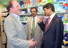 5-Simon Hughes exchanging views with Mr Najib Khan , Mr Syed Ishrat also present at Rotherhithe